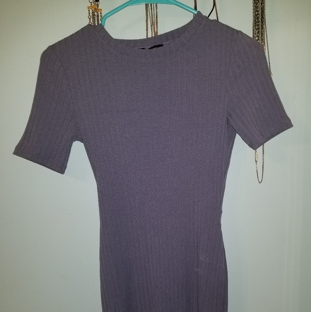 Stretch fabric body con dress